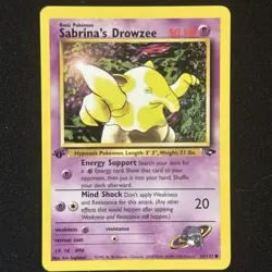 Sabrina's Drowzee 95/132 1st Edition | Gym Challenge 2000 Pokemon TCG Vintage NM - Image 1