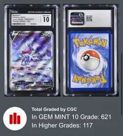 Pokemon Crown Zenith GG38/GG70 Suicune V 2023 Gallery Holo CGC 10 GEM MINT - Image 1