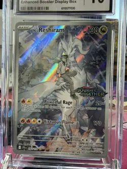 2025 POKEMON JTG EN-JOURNEY TOGETHER #167 N'S RESHIRAM CGC 10 #167 - Image 3