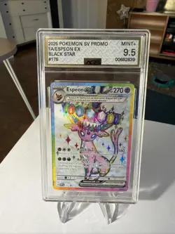 Pokemon TCG Espeon ex 175 Black Star Promo Full Art Holo EX AGS 9.5 - Image 1