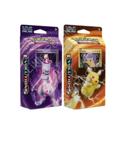 Pikachu Power & Mewtwo Mayhem XY Evolutions Theme Deck Pokemon TCG Cracked Ice. - Image 3