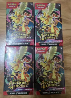 Pokemon Ascended Heroes Booster Bundle - Lot of X4 New/Sealed Bundles - Image 1