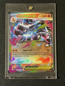 2025 Pokemon Phantasmal Flames Mega Charizard X ex Double Rare #013/094 - Image 1