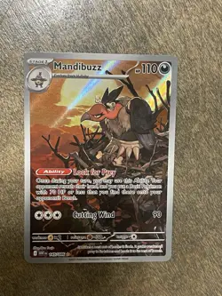2025 Pokemon SV White Flare Mandibuzz Illustration Rare #145/086 NM - Image 1