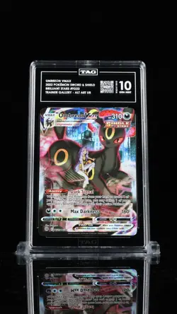 2022 Pokemon Sword & Shield Brilliant Stars Umbreon VMAX #TG23 TAG 10 - Image 1