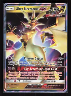 Ultra Necrozma GX Holo Ultra Rare Pokemon SM - Forbidden Light 95/131 NM - Image 1