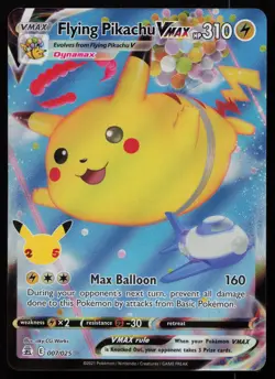 Flying Pikachu VMAX 007/025 Holo VMAX Rare Celebrations Pokemon NM - Image 1