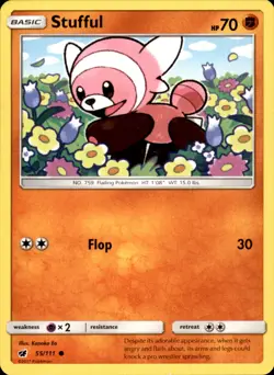 Stufful 55/111 - Pokemon SM - Crimson Invasion - LP - Image 1