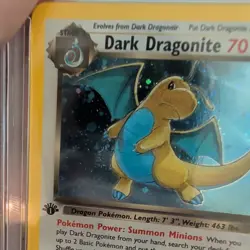 2000 POKEMON Team Rocket 1st ED Dark Dragonite #5/82 HOLO Rare PSA 7 Mint! 🔥💎 - Image 3