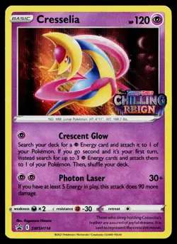 Cresselia (Prerelease) SWSH114 Holofoil Promo Sword & Shield Promo Pokemon NM - Image 1