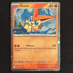 Victini 012/086 S&V Black Bolt Stamped Promo Cosmos Holo Pokemon TCG Near Mint - Image 1