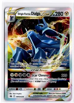 2022 TCG Pokemon #SWSH256 Origin Forme Dialga VSTAR Holo SWSH Black Star Promos - Image 1
