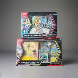Iono’s Bellibolt ex Premium Collection & Pokemon Hop's Zacian Ex Box - Image 1