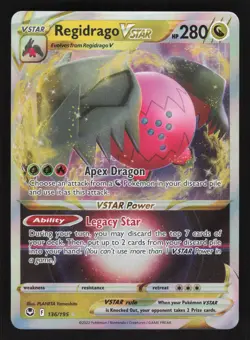 Regidrago VSTAR 136/195 Ultra Rare Pokemon SWSH12: Silver Tempest - Image 1