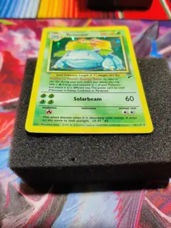 VENUSAUR 18/130 HOLO RARE BASE SET 2 POKEMON HOLO MP VTG TCG WOTC - Image 3