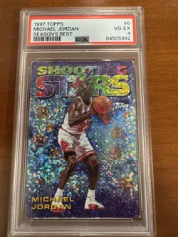 1997-98 Topps Season's Best Shooting Stars Michael Jordan #6 PSA 4 - Image 1