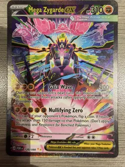 Mega Zygarde EX Full Art Holo Card 120/088 Basic 310 HP English Pokemon TCG - Image 1