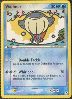 Wailmer 69/92 Legend Maker Regular - Pokemon Card - Image 1