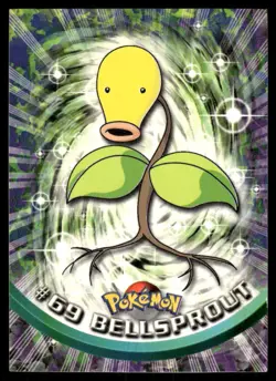 Pokemon Cards Bellsprout #69 Topps Trading Cards Series 1 NM *3 - Image 1