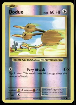 Pokemon Cards Doduo 69/108 Reverse Holo Evolutions Common NM - Image 1