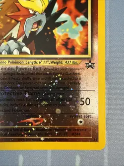 Entei Rare Pokemon Card 2001 - Black Star Promo Card Swirl - Image 4