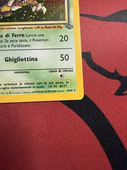 Pokemon ITALIAN Pinsir Jungle 1st Edition 9/64 Holo Card - Image 5