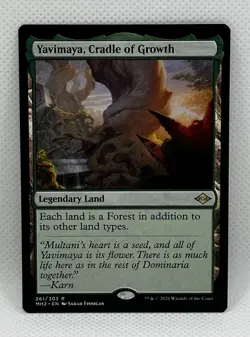 Yavimaya, Cradle of Growth Modern Horizons 2 Magic: The Gathering Card NM - Image 1