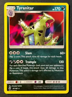 Tyranitar 87/168 Celestial Storm Holo Rare Pokemon Card - Image 1