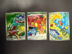 Pokemon First Partner Illustration Collection MEP Bulbasaur Charmander Squirtle - Image 1