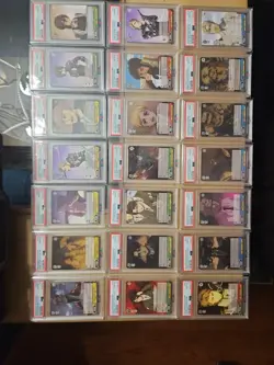 Psa 10 Weiss Schwarz Attack On Titan Final Season Full Set Of 21 R Rare Foils - Image 1