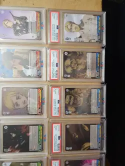 Psa 10 Weiss Schwarz Attack On Titan Final Season Full Set Of 21 R Rare Foils - Image 5