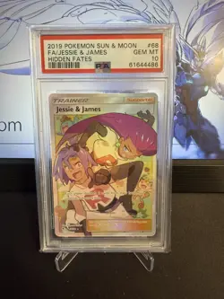 Pokemon TCG - Jessie and James Full Art 68/68 Hidden Fates - PSA 10 - Image 1