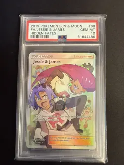 Pokemon TCG - Jessie and James Full Art 68/68 Hidden Fates - PSA 10 - Image 2