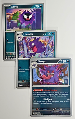 Gengar 050/088 Reverse Holo ME03 Pokemon Card NM + Gastly Haunter Set - Image 1