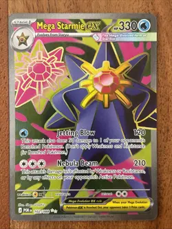 Pokemon TCG Mega Starmie Ex 102/088 Perfect Order Ultra Rare NM Card - Image 1