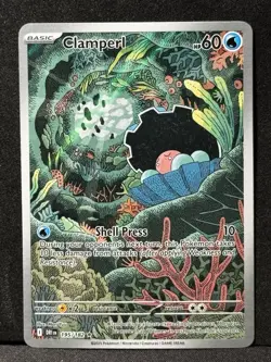 Clamperl 195/182 Sv10: Destined Rivals Holo Illustration Rare. Pokemon Card. - Image 1