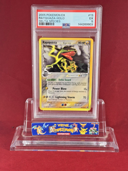 2005 Pokemon EX Delta Species RAYQUAZA Holo Card #13 Graded PSA 5 Freshly Graded - Image 1