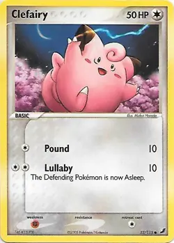 CLEFAIRY 53/115 EX Unseen Forces Pokemon Card NM - Image 1