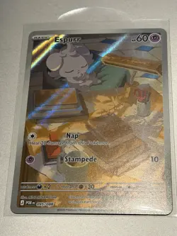 Espurr 095/088 – Perfect Order Illustration Rare Holo Pokemon Card NM/M - Image 1