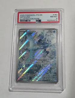 PSA 8 Articuno 161/159 Sv09 Journey Together Illustration Rare Holo Pokemon Card - Image 2