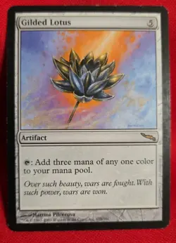 MTG - Gilded Lotus - Mirrodin - Rare - LP(*) - Magic the Gathering - Image 1