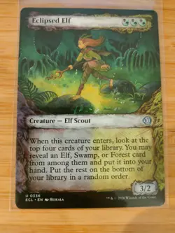 MTG Eclipsed Elf (Showcase) 0336 Lorwyn Eclipsed M/NM Free UK P&P - Image 1