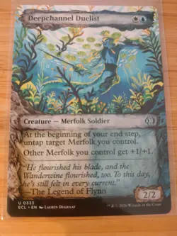 MTG Deepchannel Duelist (Showcase) 033 Lorwyn Eclipsed M/NM Free UK P&P - Image 1