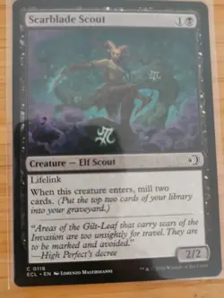 MTG Scarblade Scout 0118 Lorwyn Eclipsed M/NM Free UK P&P - Image 1