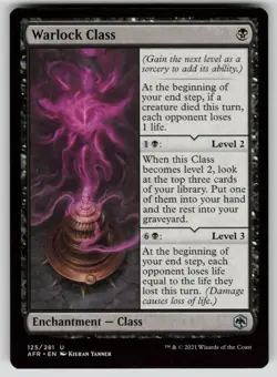 Warlock Class Normal U Adventures in the Forgotten Realms 125 NM - Image 1