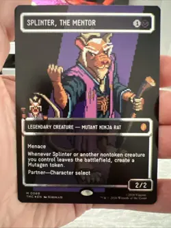 MTG - TMNT - Splinter The Mentor - M0089 -Pixel Art Surge Foil - Image 1