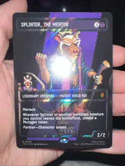 MTG - TMNT - Splinter The Mentor - M0089 -Pixel Art Surge Foil - Image 2