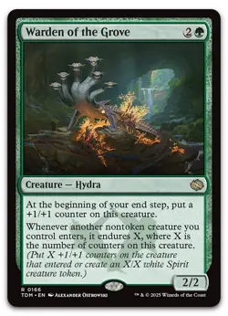 Warden of the Grove #166 (NM) Tarkir Dragonstorm TDM Magic MTG - Image 1