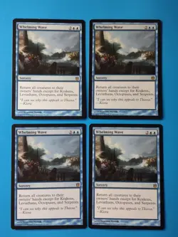 MTG 4x Whelming Wave x4 LP Born of the Gods Magic Playset - Image 1