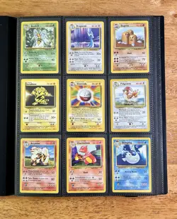 Pokemon Game 1999 Base Set Unlimited Complete Non Holo Set #17-102 * NM-LP - Image 1